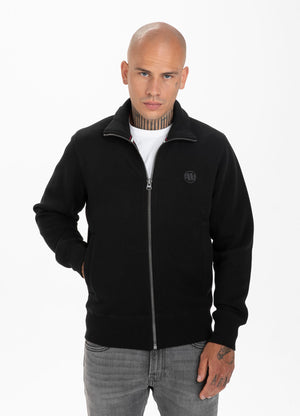 Sweatjacke Piqué Premium KLEINES LOGO 21 Schwarz