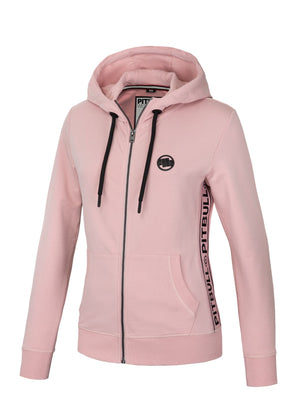 Frauen Hoodie mit Reißverschluss French Terry La Deta - Rosa