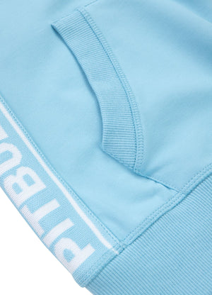 Frauen Hoodie mit Reißverschluss French Terry La Deta - Hellblau