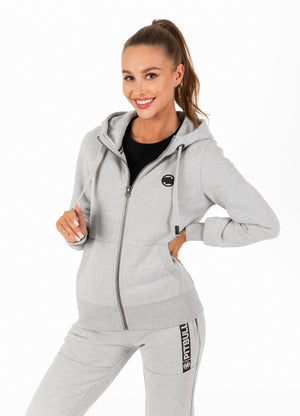 Frauen Hoodie mit Reißverschluss Hilltop - Grau