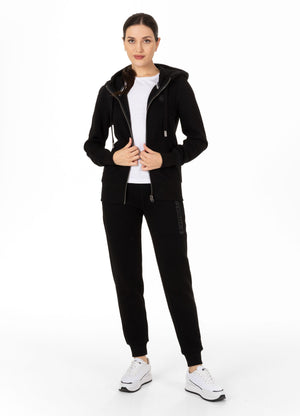 Frauen Hoodie mit Reißverschluss - Schwarz