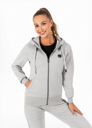 Frauen Hoodie mit Reißverschluss Hilltop - Grau