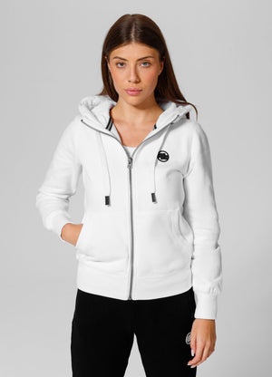 Frauen Hoodie mit Reißverschluss Hilltop - Weiß