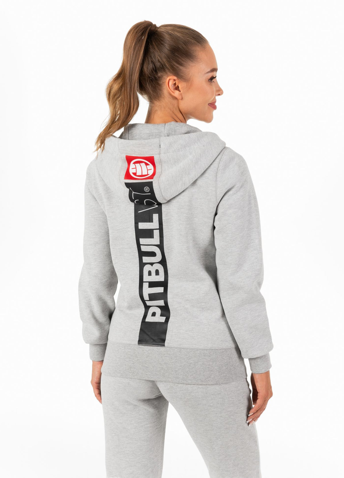 Frauen Hoodie mit Reißverschluss Hilltop - Grau