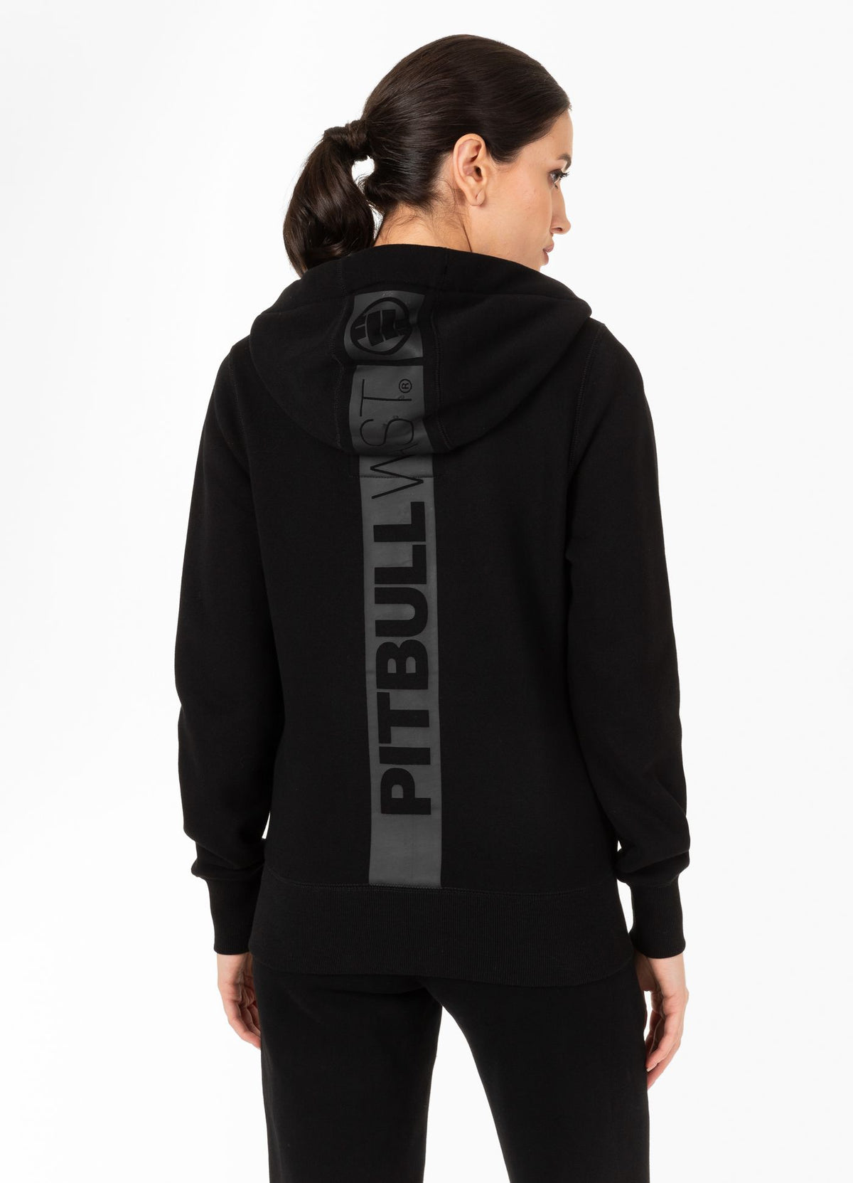 Frauen Hoodie mit Reißverschluss - Schwarz