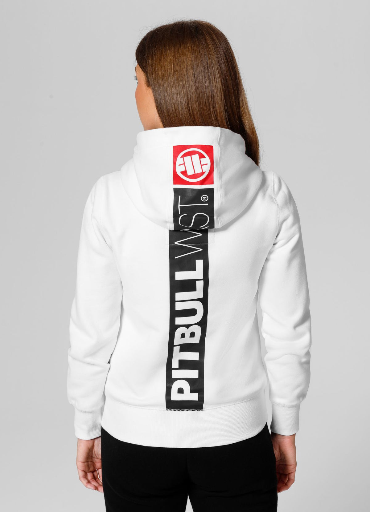 Frauen Hoodie mit Reißverschluss Hilltop - Weiß