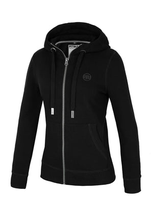 Frauen Hoodie mit Reißverschluss - Schwarz