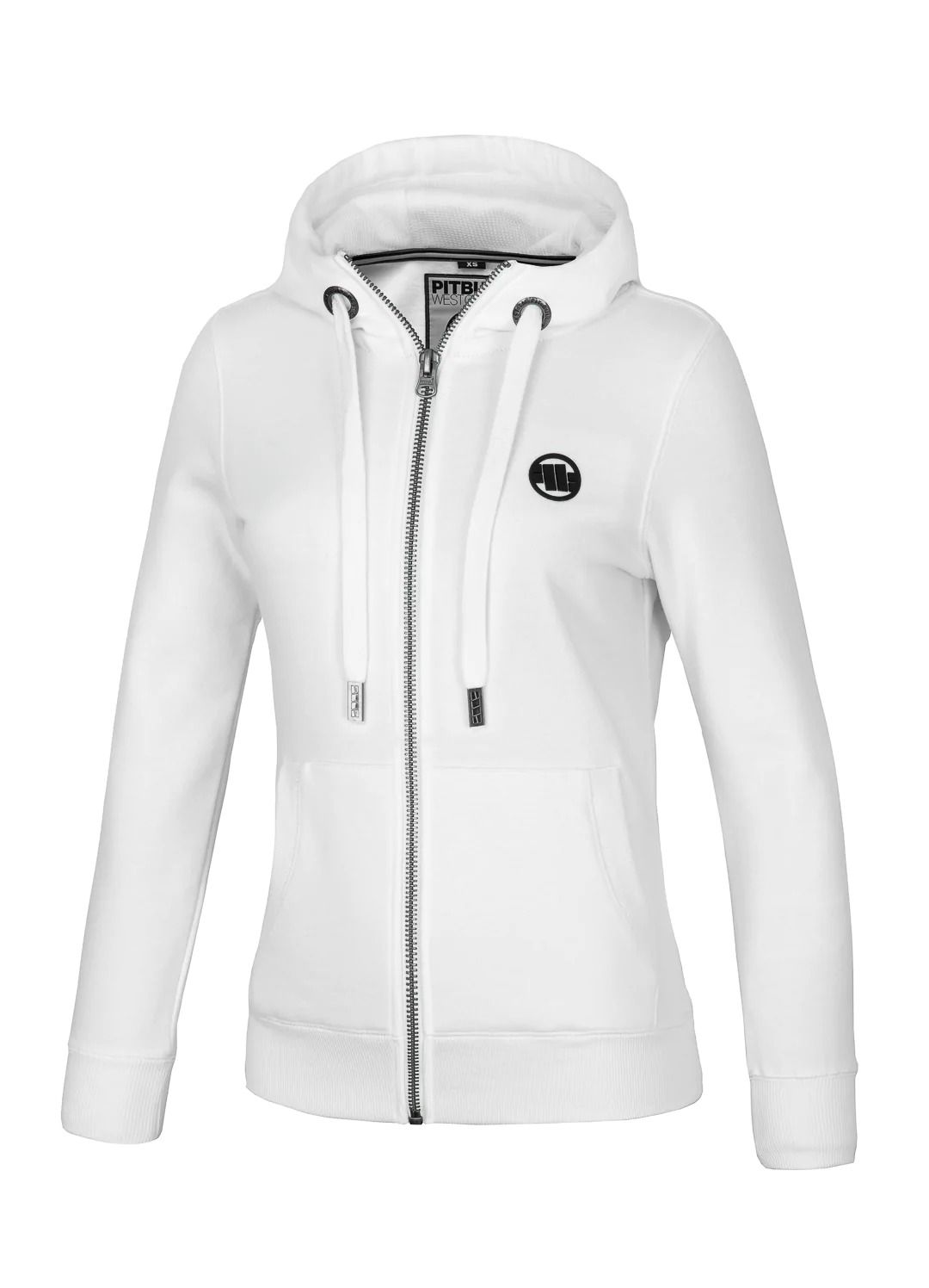 Frauen Hoodie mit Reißverschluss Hilltop - Weiß