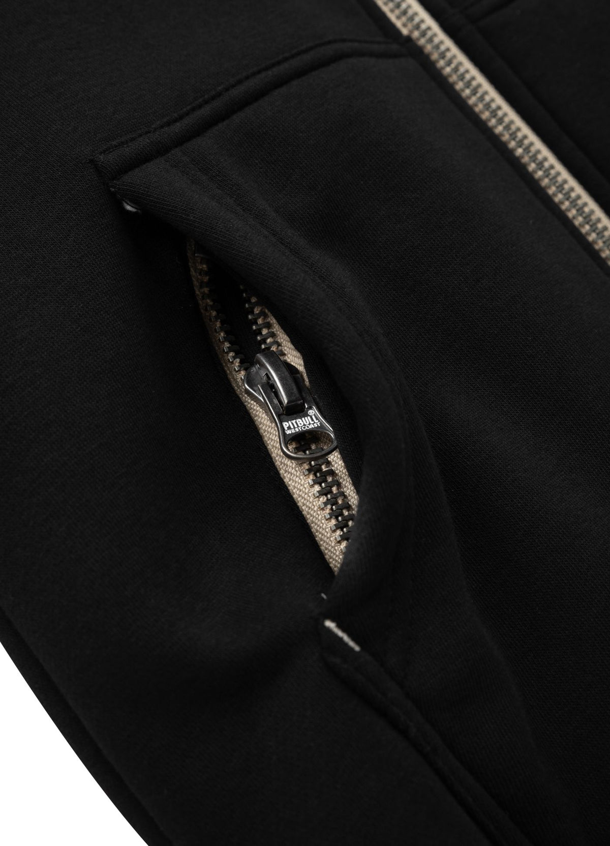 Frauen Hoodie mit Reißverschluss Sherpa Ruffina - Schwarz