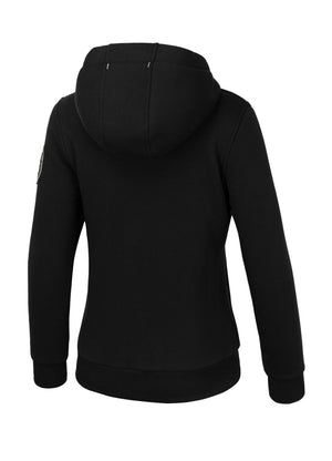 Frauen Hoodie mit Reißverschluss Sherpa Ruffina - Schwarz