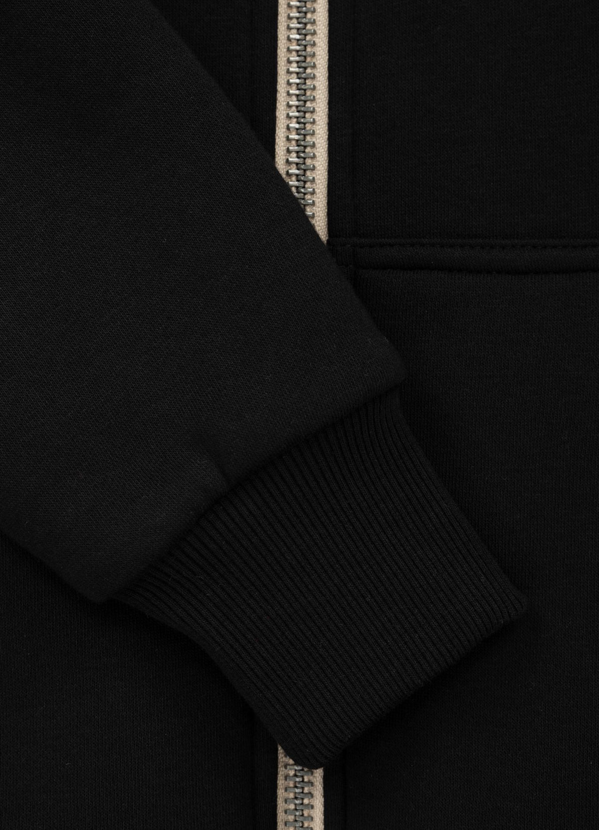 Frauen Hoodie mit Reißverschluss Sherpa Ruffina - Schwarz