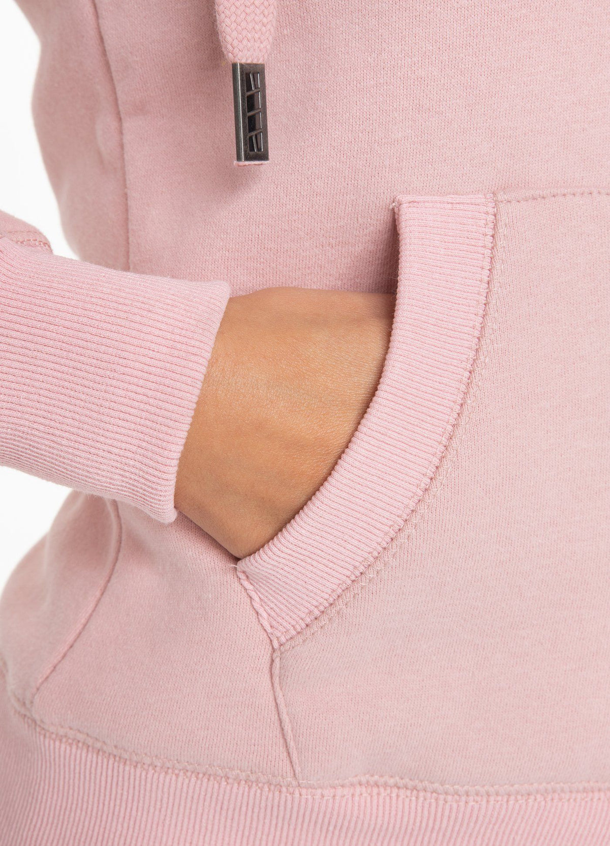 Damen-Kapuzenpullover mit Reißverschluss, kleines Logo