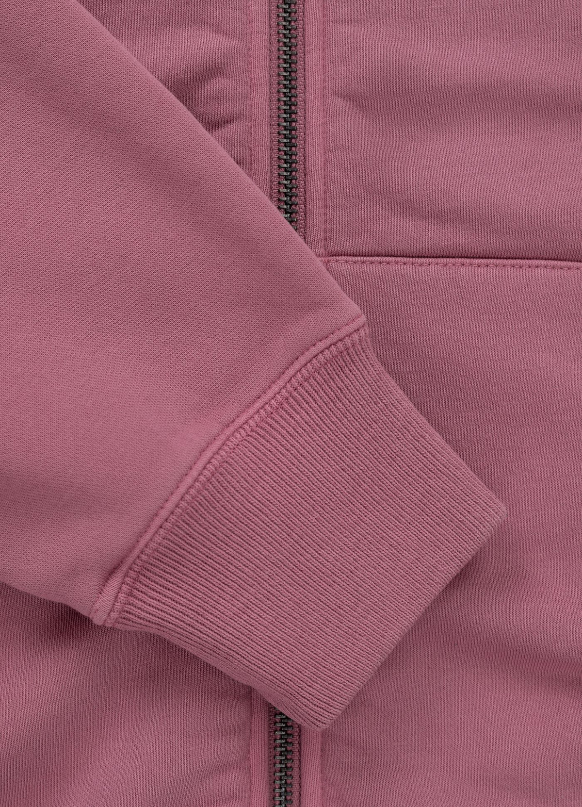 Women's zip-up hoodie Washed MANZANITA HEART - Pink