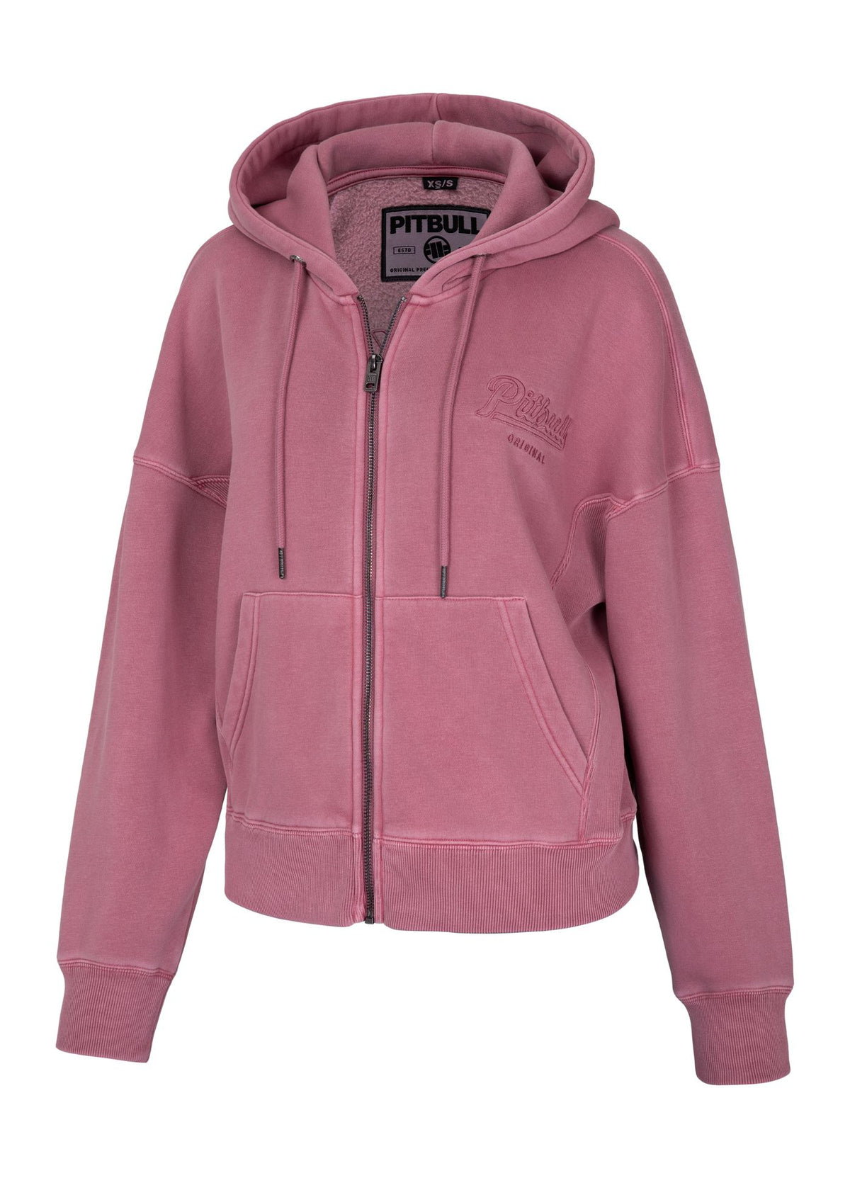 Frauen Hoodie mit Reißverschluss Manzanita II - Rosa
