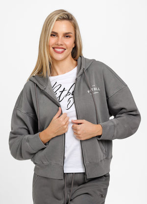 Frauen Hoodie mit Reißverschluss Manzanita - Grau