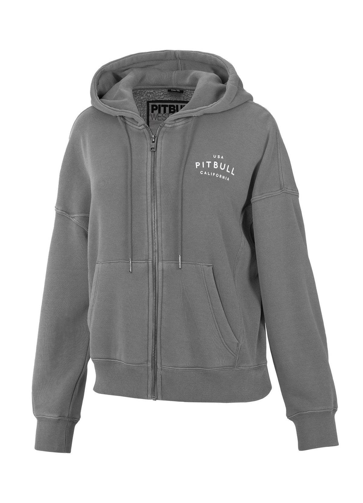 Frauen Hoodie mit Reißverschluss Manzanita - Grau