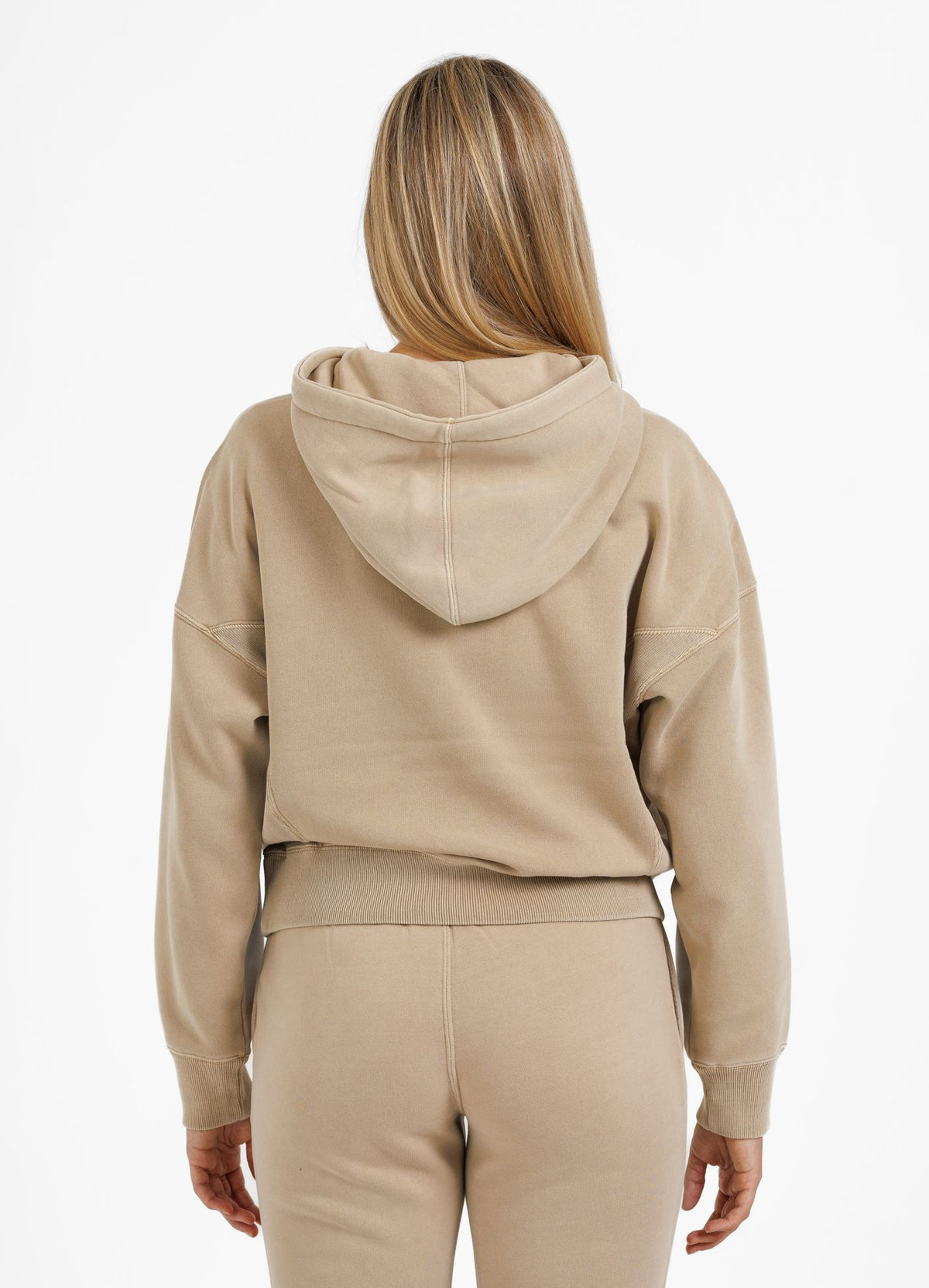 Frauen Hoodie mit Reißverschluss Manzanita - Sand