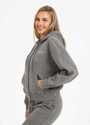 Frauen Hoodie mit Reißverschluss Manzanita - Grau