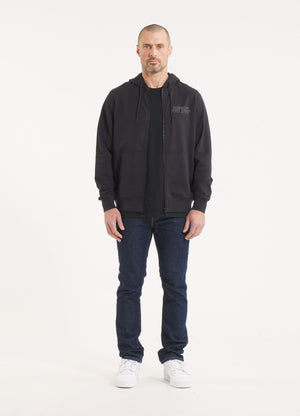 Men's Zip-up hoodie DRIVING - Black