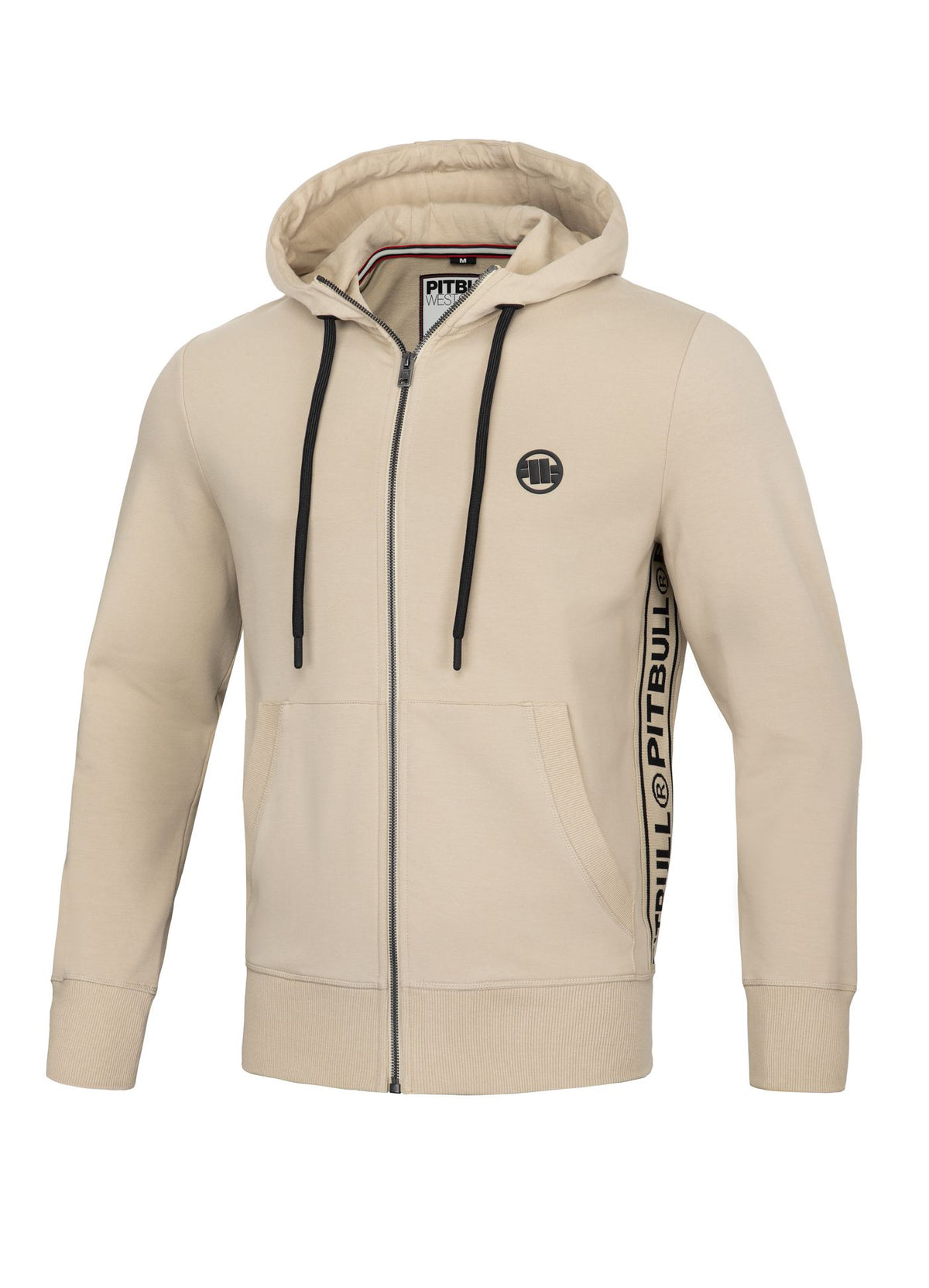 Hoodie mit Reißverschluss French Terry Lotus - Sand