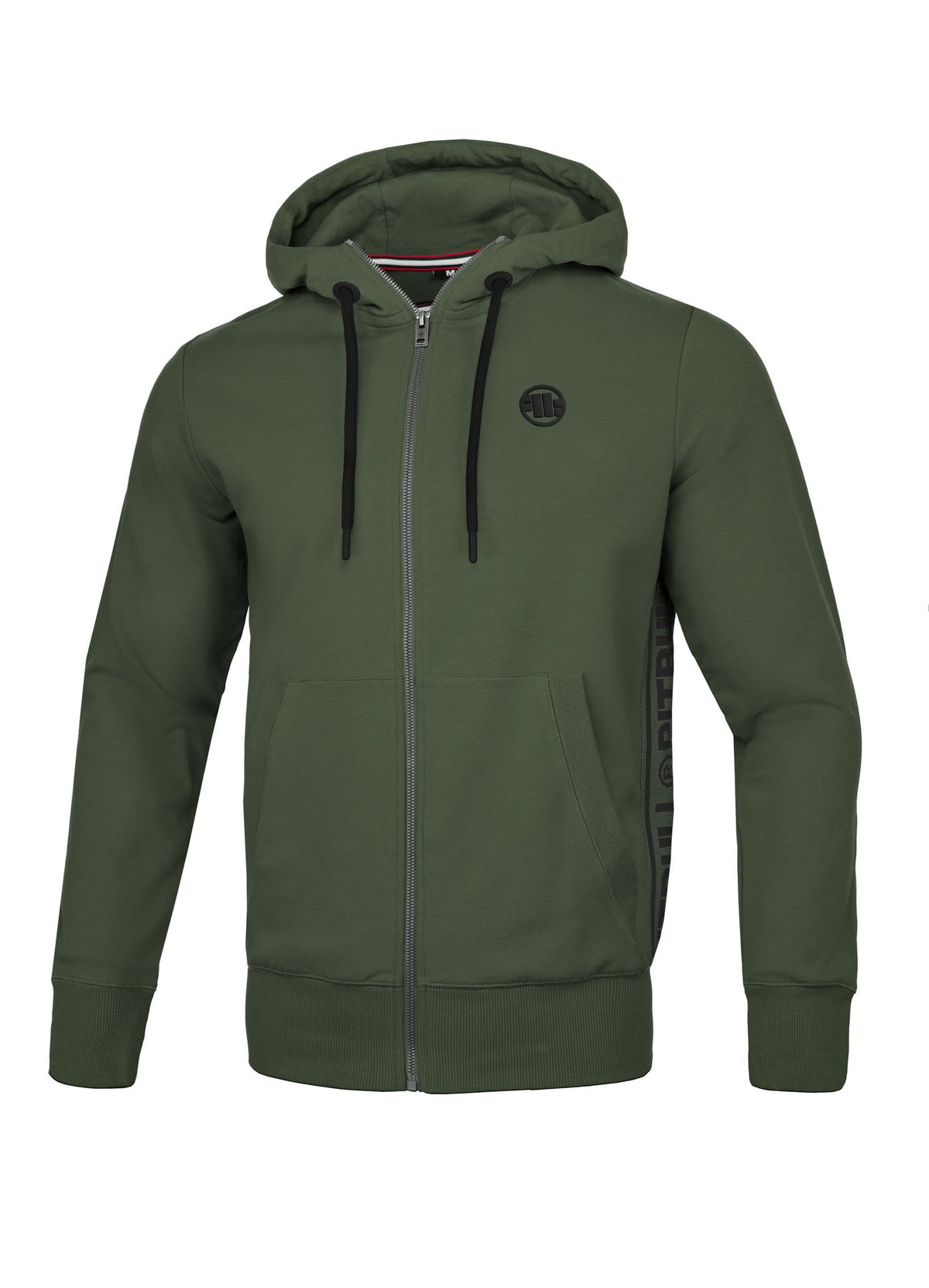 Herren-Kapuzenpullover mit Reißverschluss French Terry Lotus
