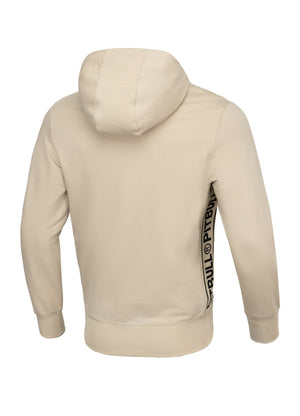 Hoodie mit Reißverschluss French Terry Lotus - Sand