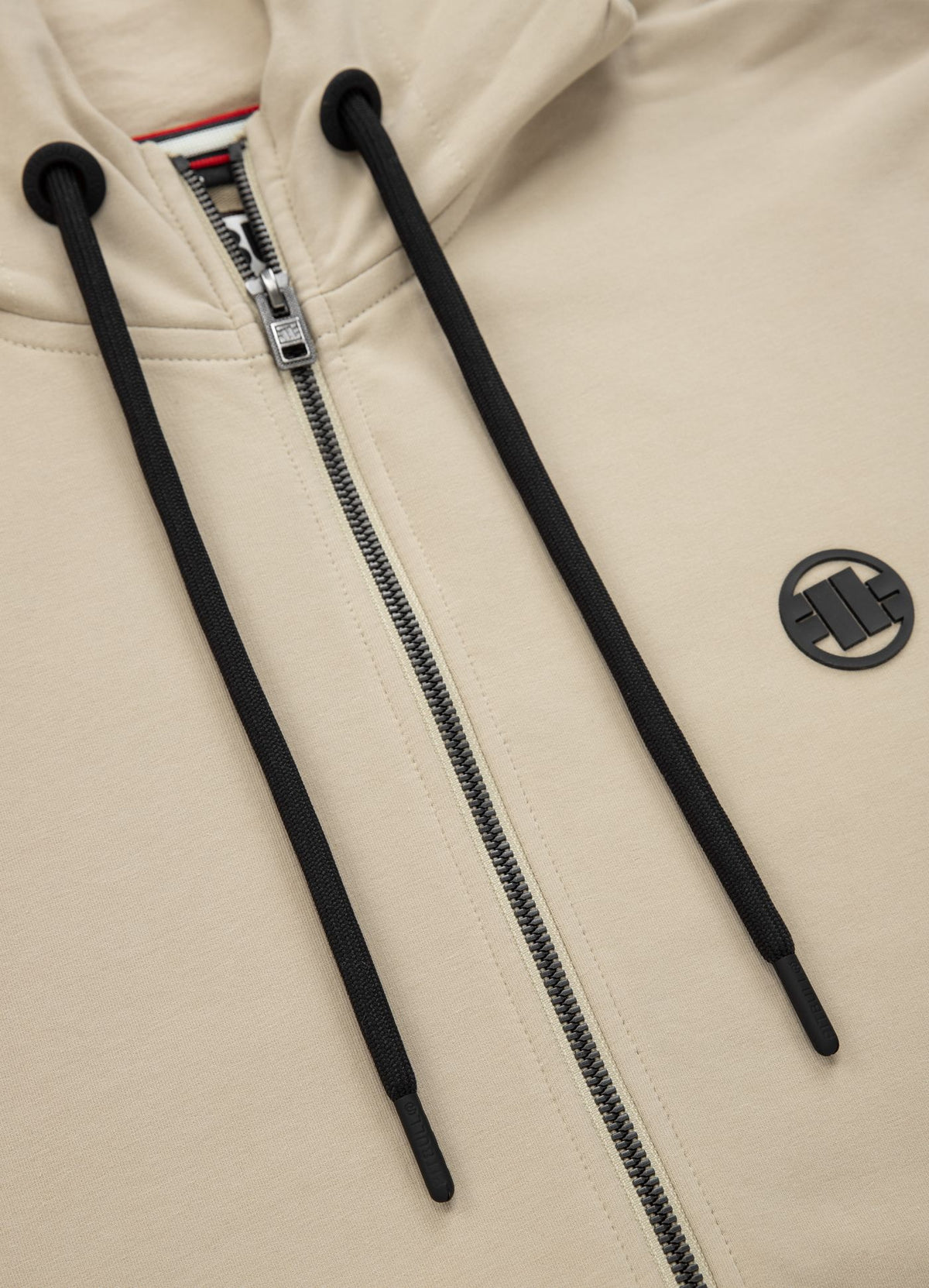 Hoodie mit Reißverschluss French Terry Lotus - Sand