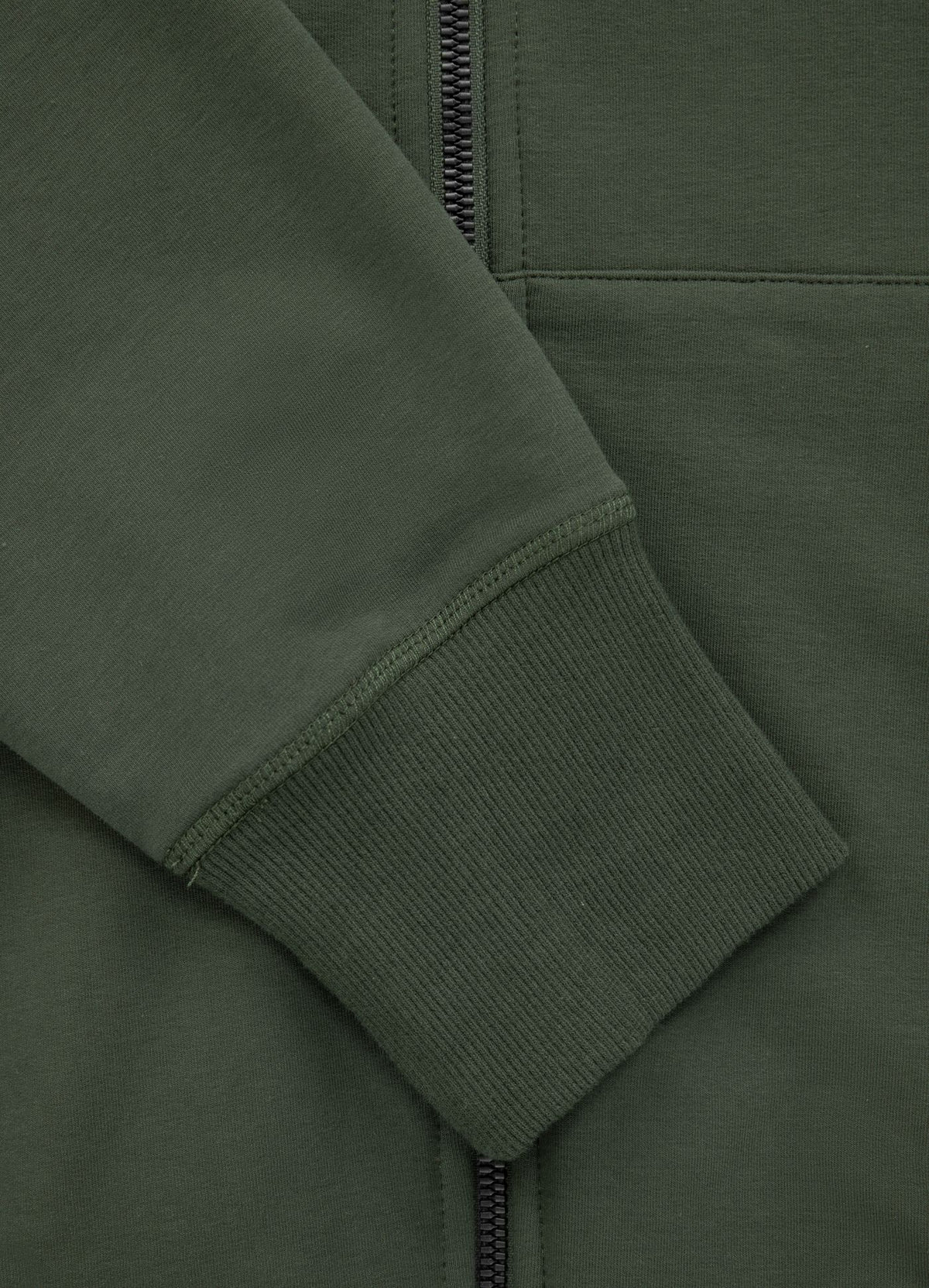 Herren-Kapuzenpullover mit Reißverschluss French Terry Lotus