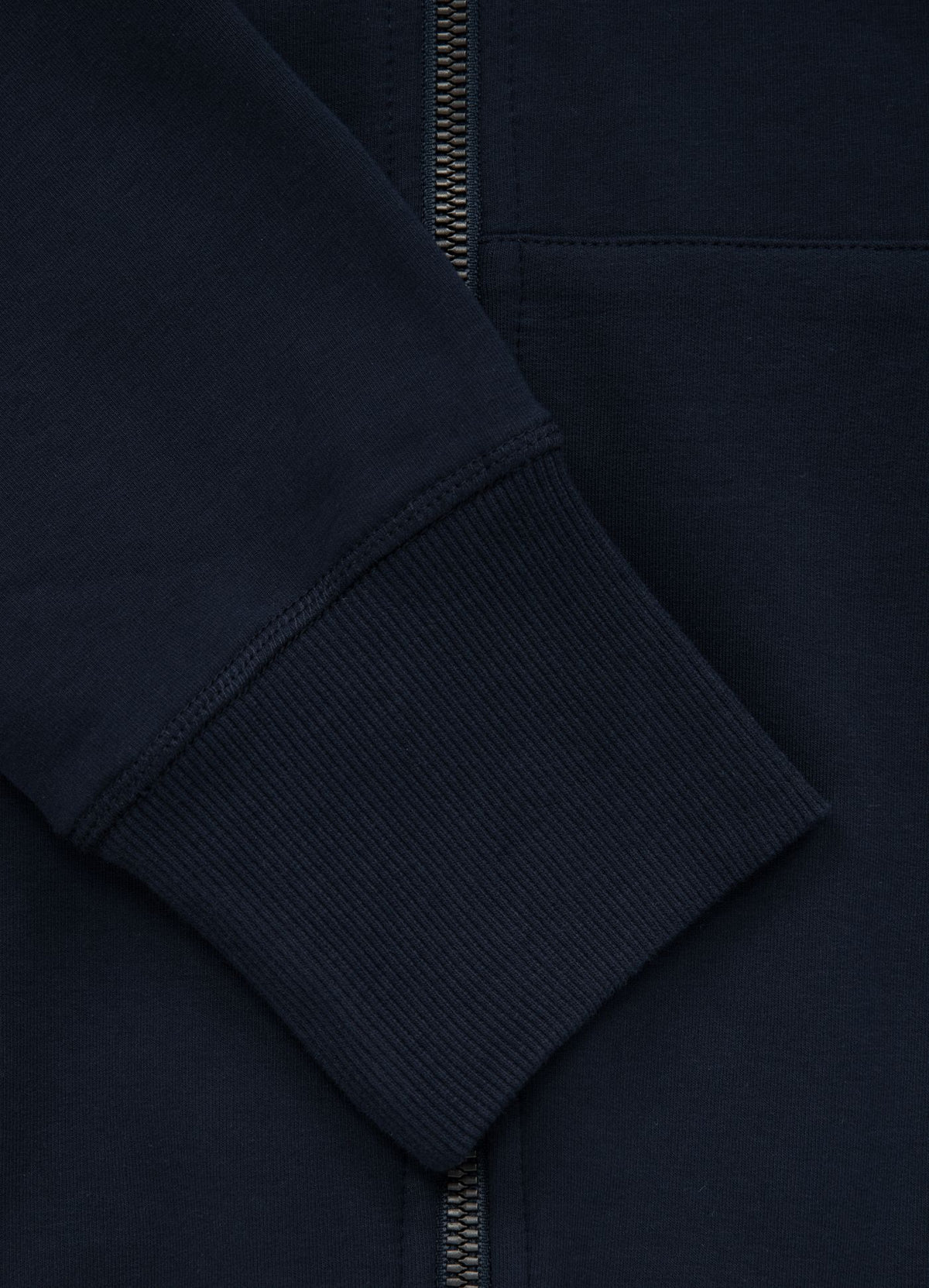 Hoodie mit Reißverschluss French Terry Lotus - Dunkelblau