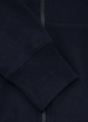 Hoodie mit Reißverschluss French Terry Lotus - Dunkelblau