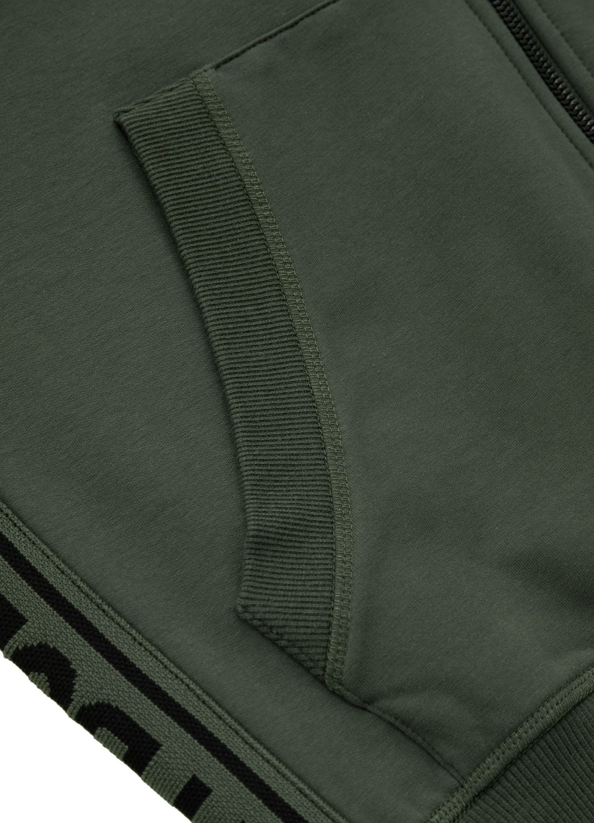 Herren-Kapuzenpullover mit Reißverschluss French Terry Lotus