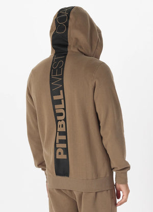 HILLTOP 22 Hoodie mit Reißverschluss in Coyote Brown