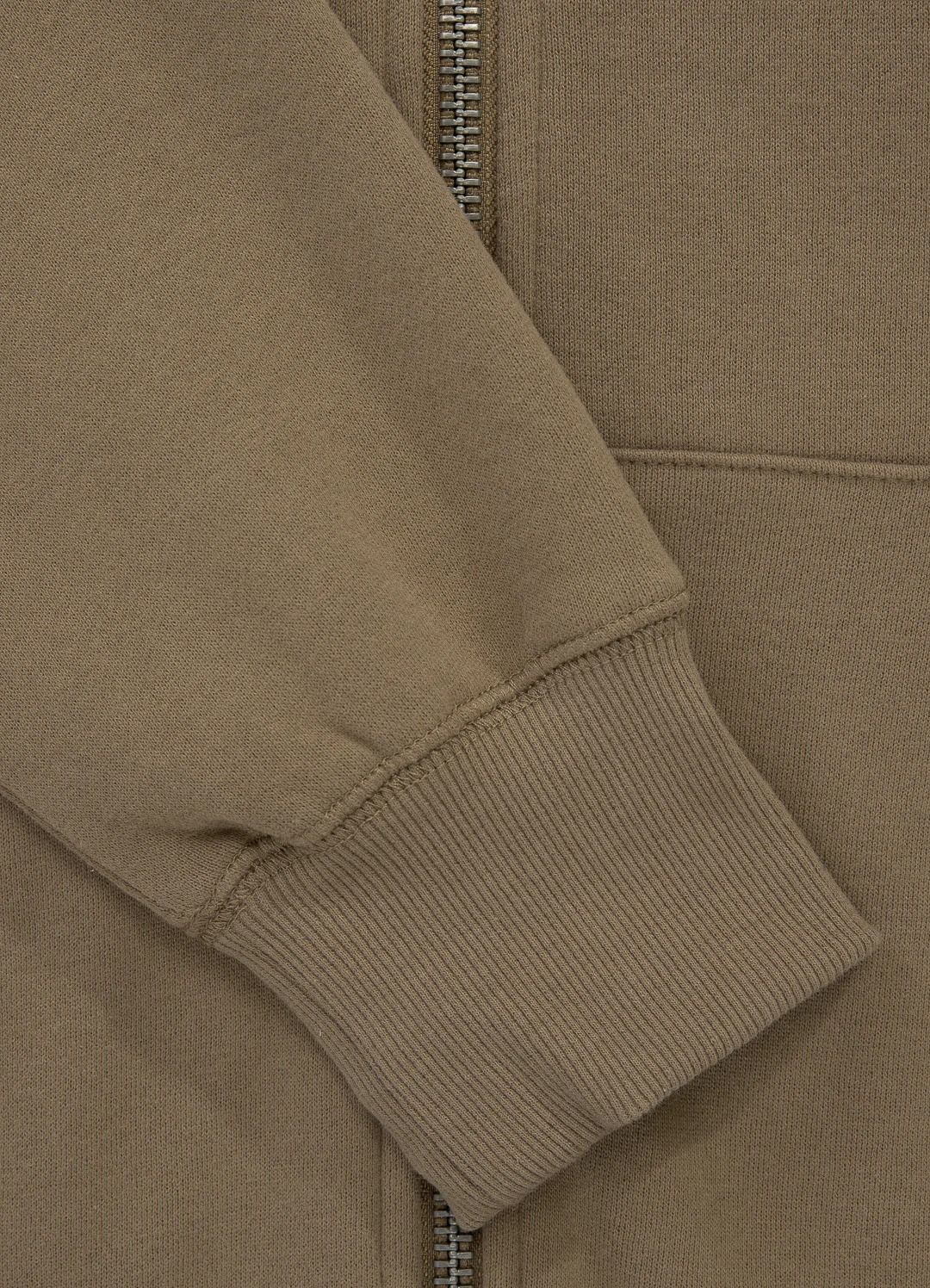 HILLTOP 22 Hoodie mit Reißverschluss in Coyote Brown