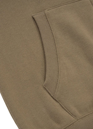 HILLTOP 22 Hoodie mit Reißverschluss in Coyote Brown