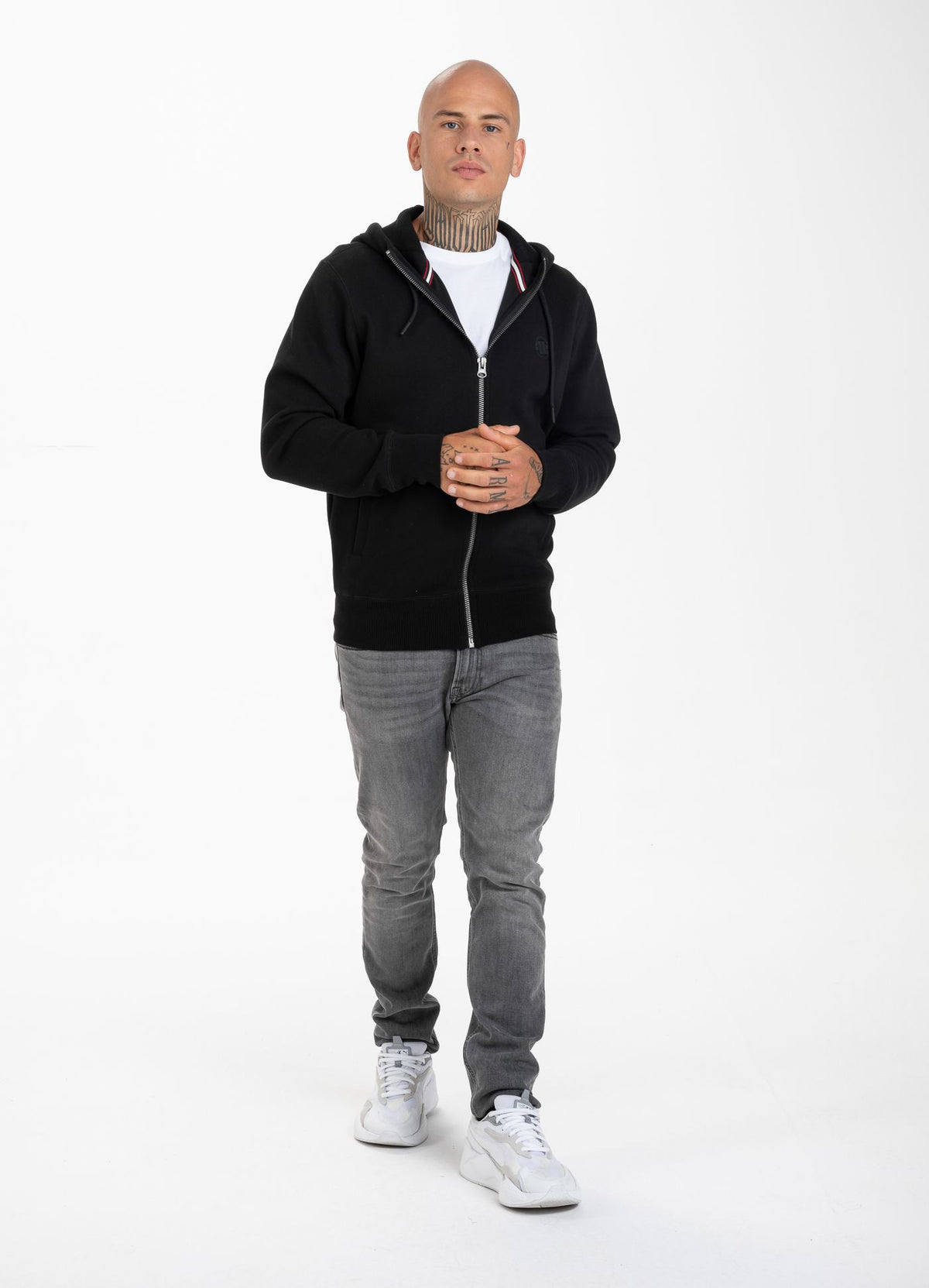 Zip Hoodie Pique Logo 21 - Pitbull.eu