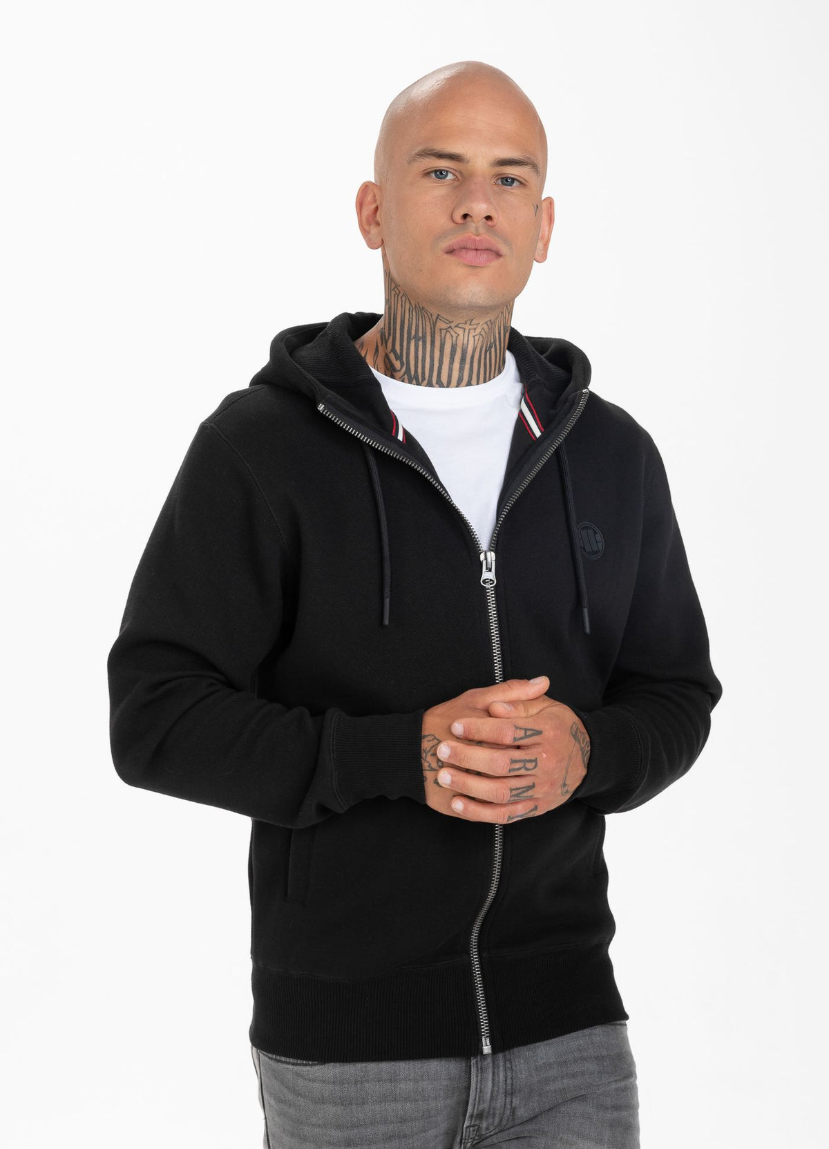 Zip Hoodie Pique Logo 21 - Pitbull.eu