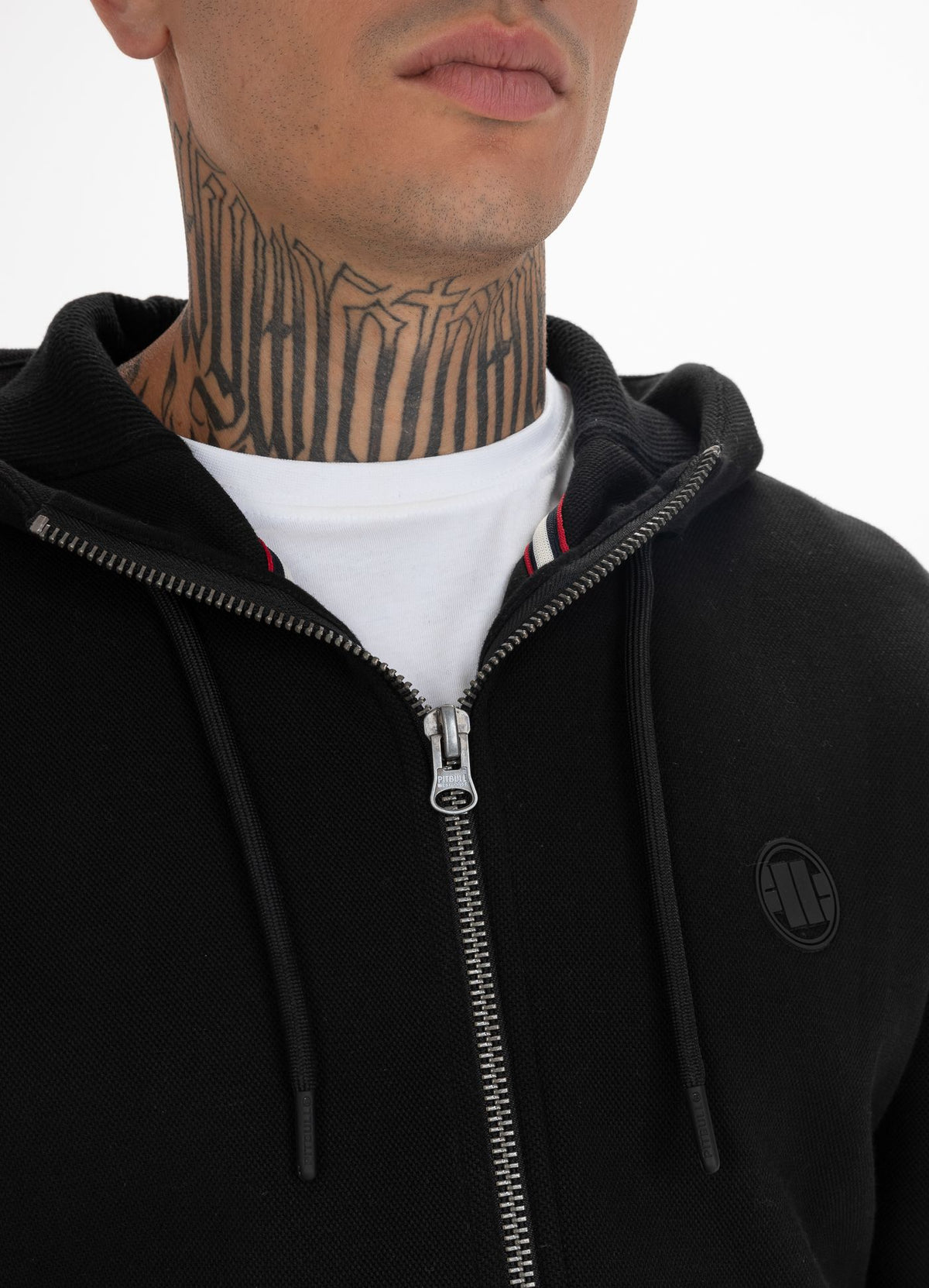 Zip Hoodie Pique Logo 21 - Pitbull.eu
