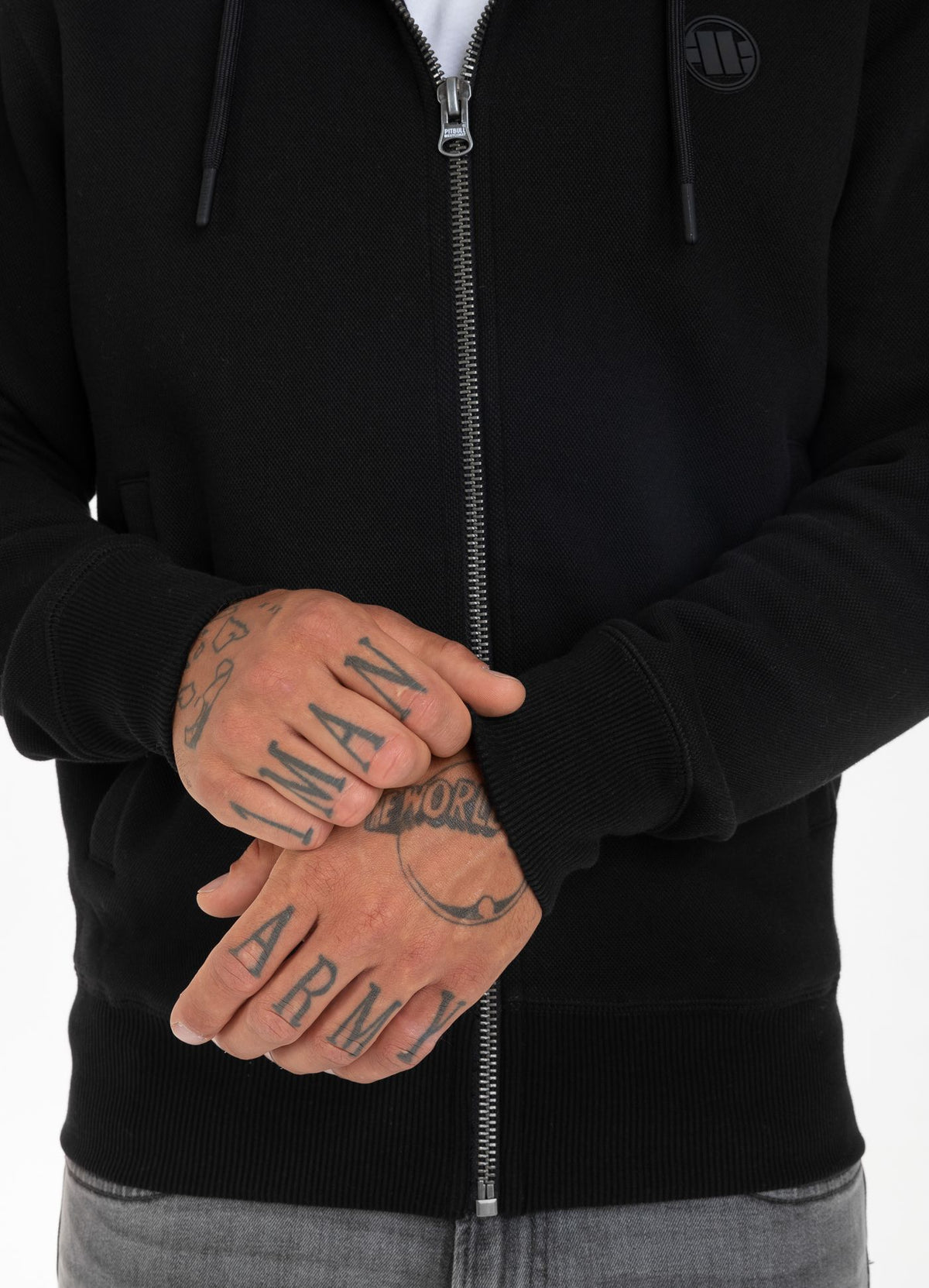 Zip Hoodie Pique Logo 21 - Pitbull.eu