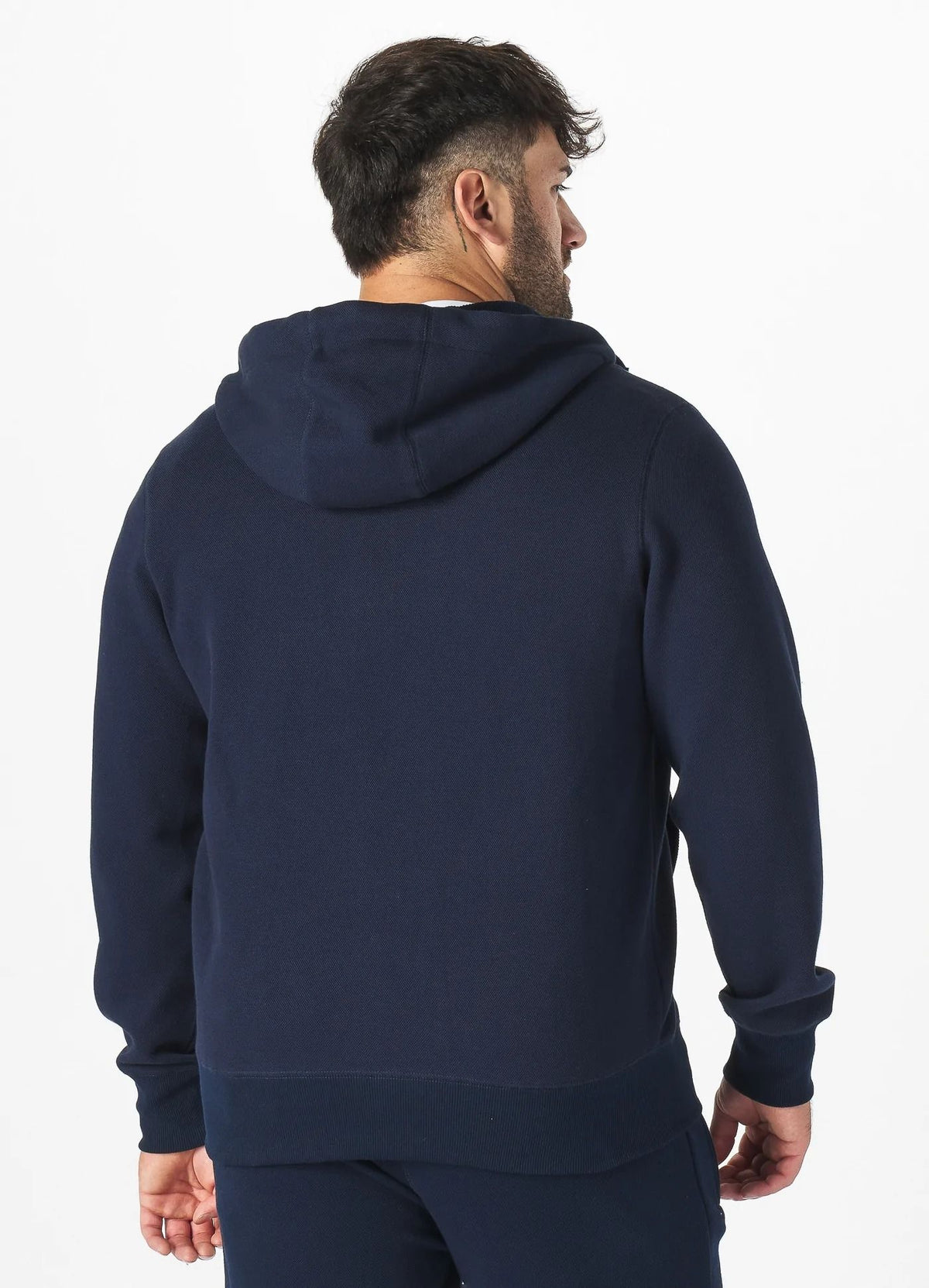 NEUER LOGO Premium Pique Dark Navy Zip Hoodie