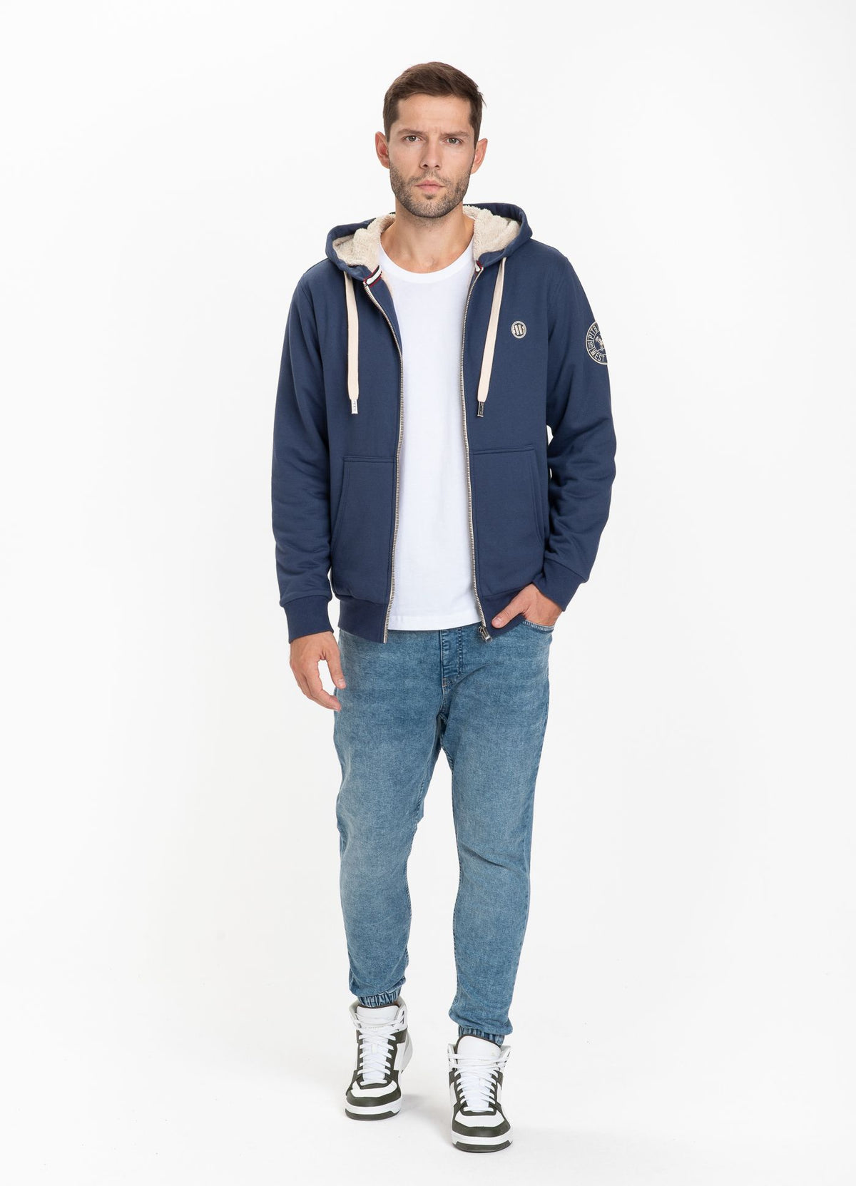Hoodie mit Reißverschluss Sherpa Ruffin II - Dunkelblau