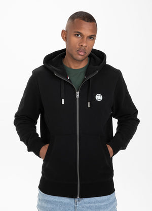 KAPUZE ZIP KLEINES LOGO 21 SCHWARZ