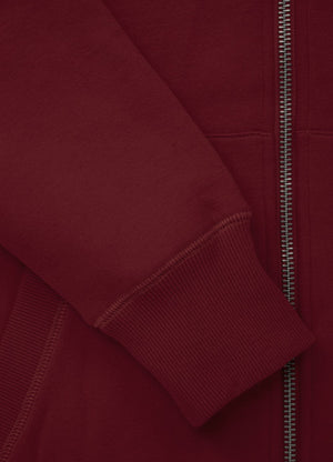 Kapuzenjacke mit Reißverschluss und kleinem Logo