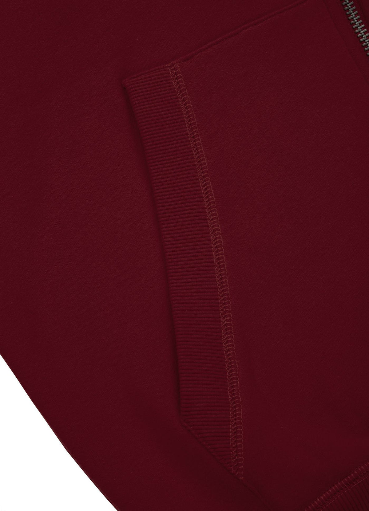 Kapuzenjacke mit Reißverschluss und kleinem Logo