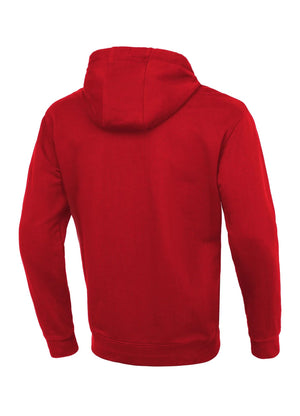 Hoodie mit mit Reißverschluss Small Logo - Rot