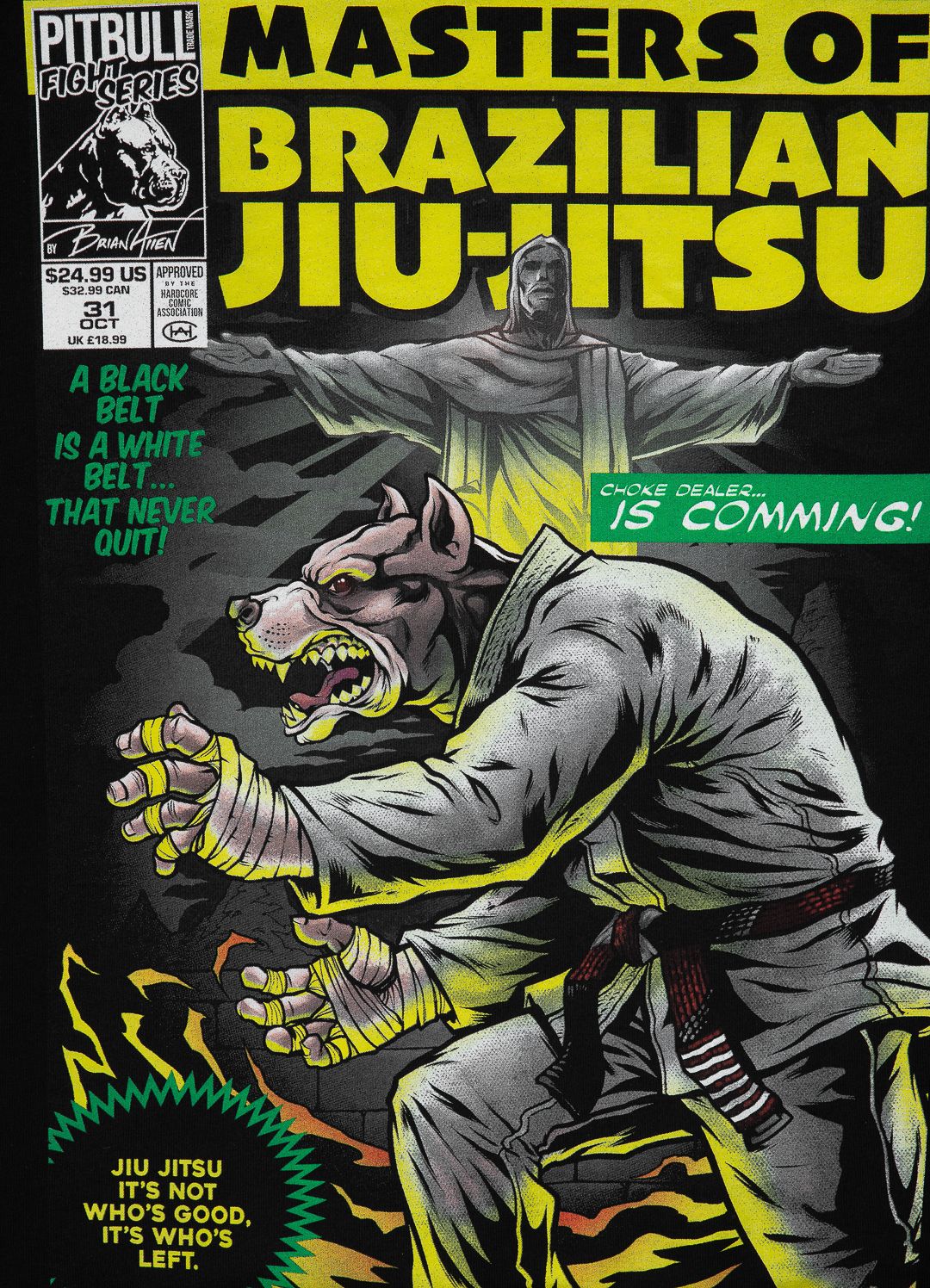 Herren-Kapuzenpullover mit Reißverschluss Tricot Masters Of BJJ