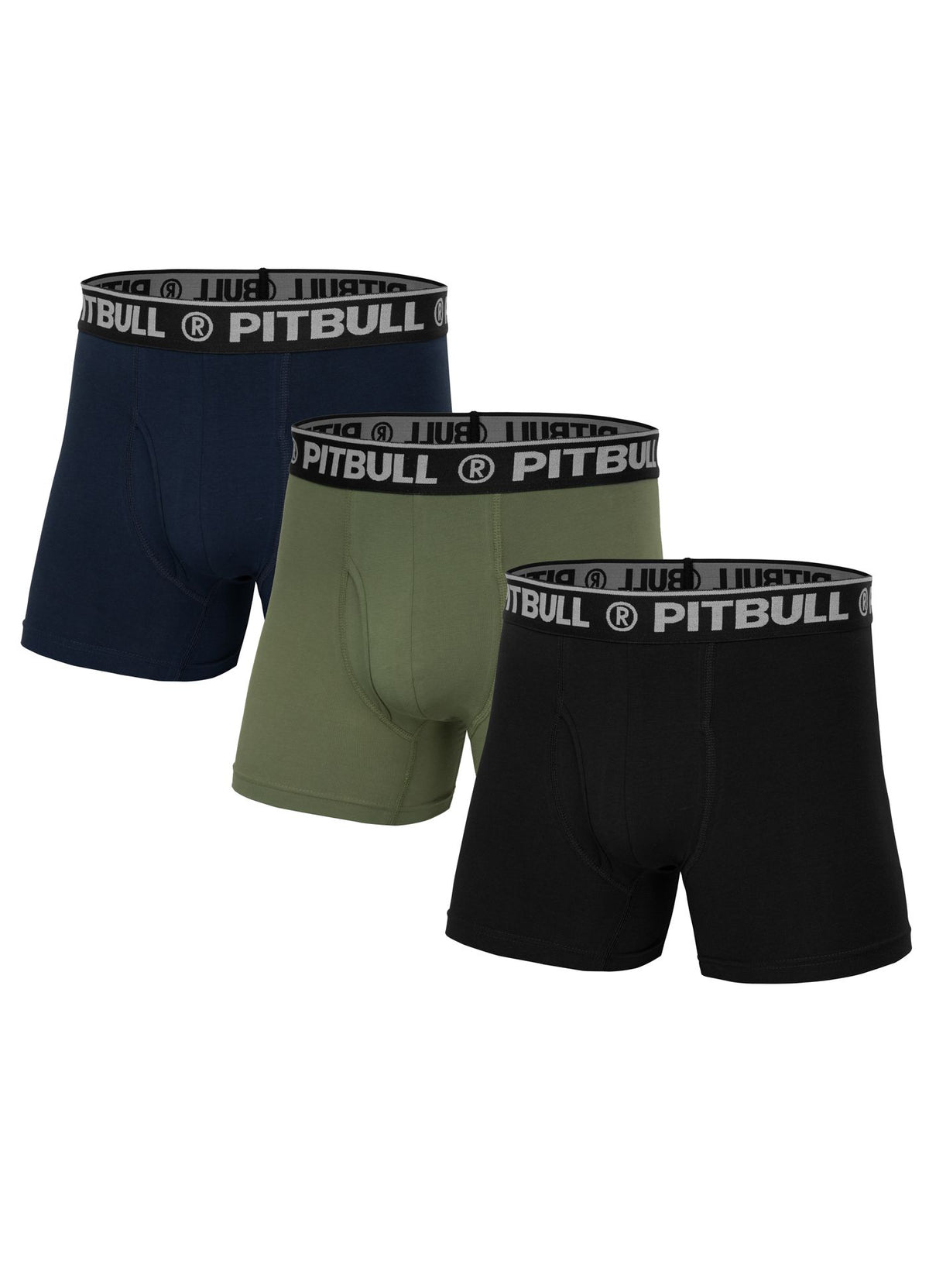 FLY 3er-Pack Boxershorts in Oliv/Dark Navy/Schwarz