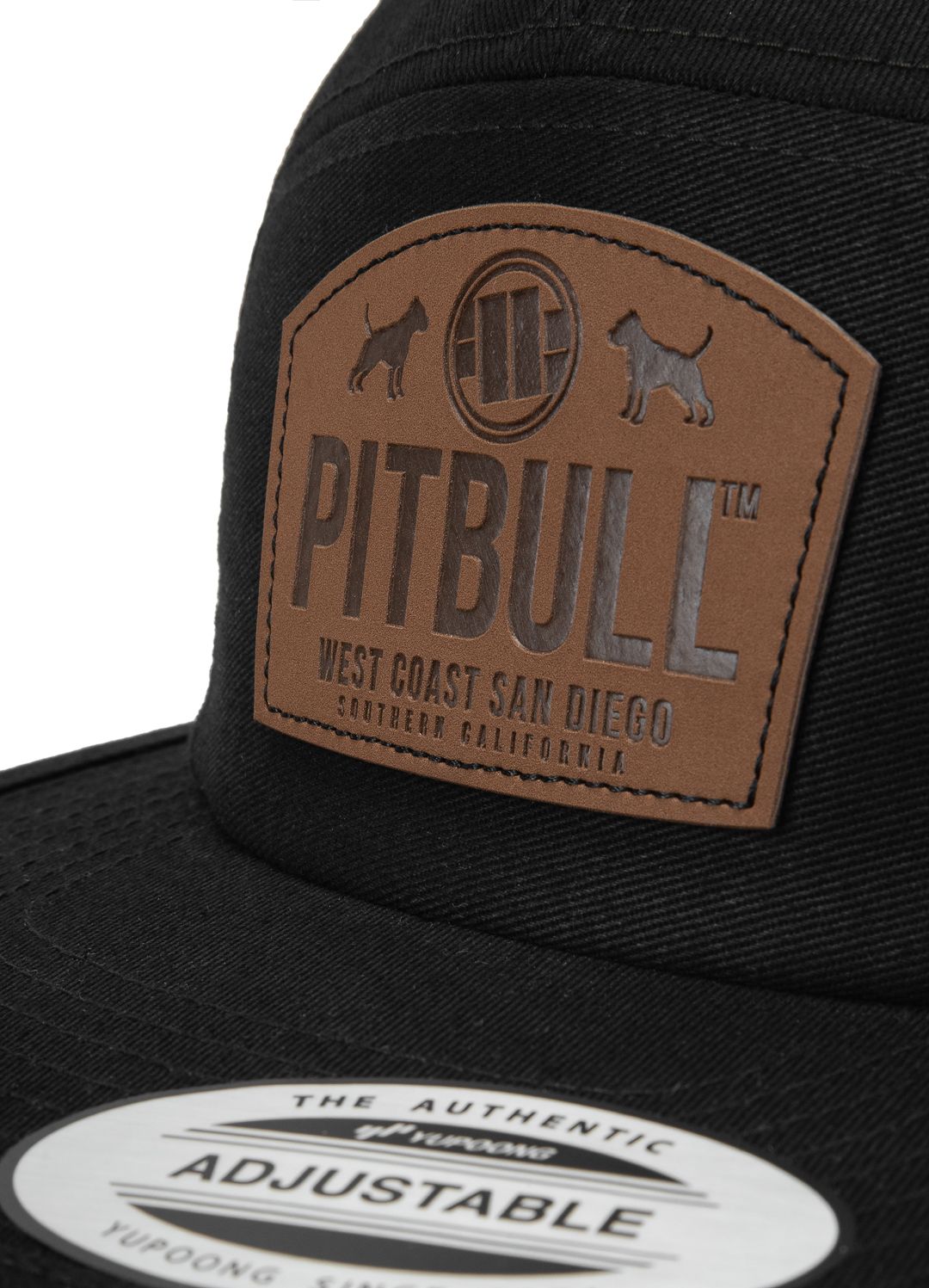 Cap Snapback Jockey Leder Hunde