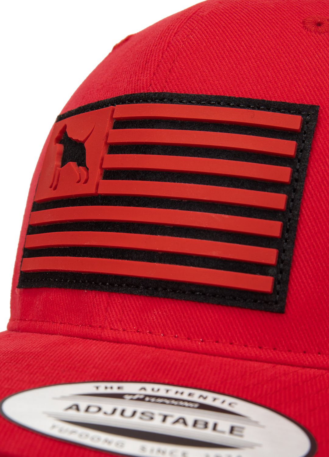 Snapback Hook&amp;Loop PITBULL USA Rot