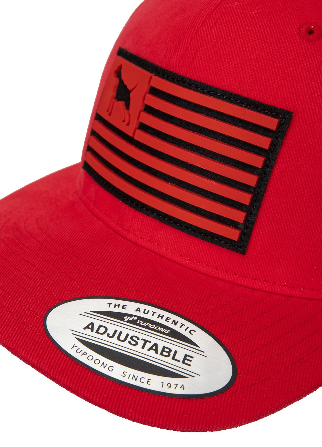 Snapback Hook&amp;Loop PITBULL USA Rot