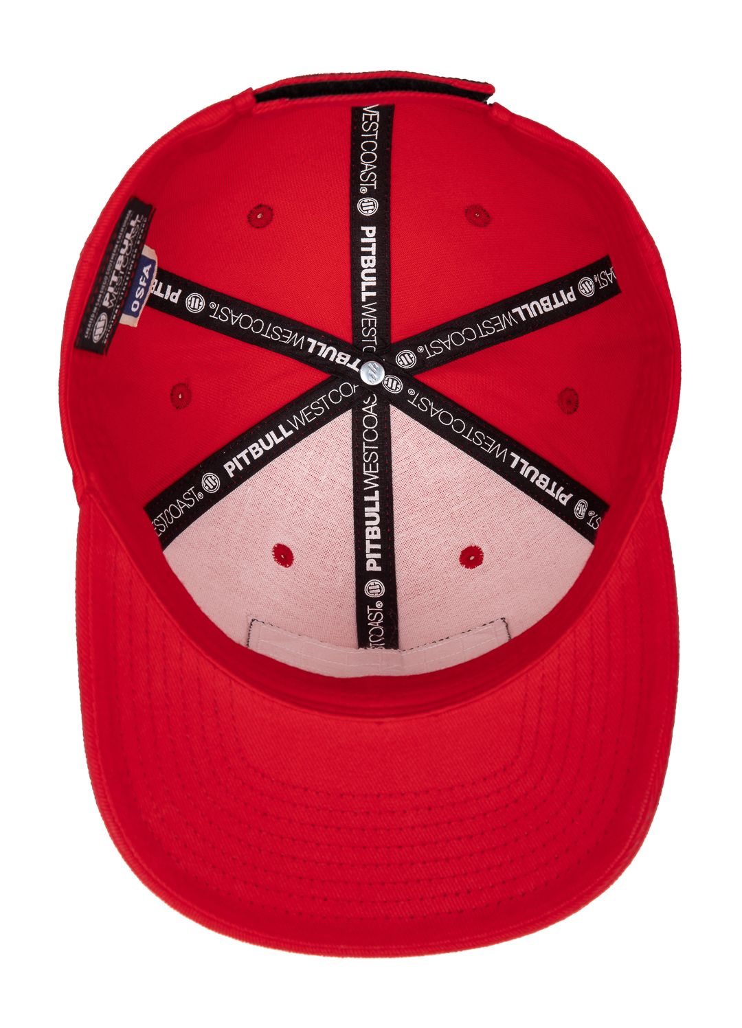 Snapback Hook&amp;Loop PITBULL USA Rot